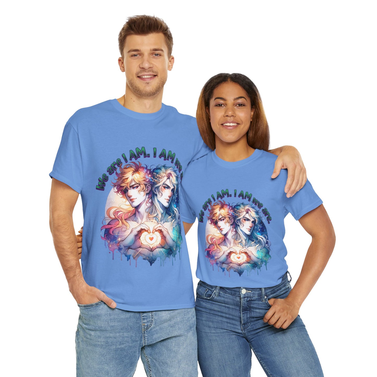 I Am we are - Twins - Unisex Heavy Cotton Tee