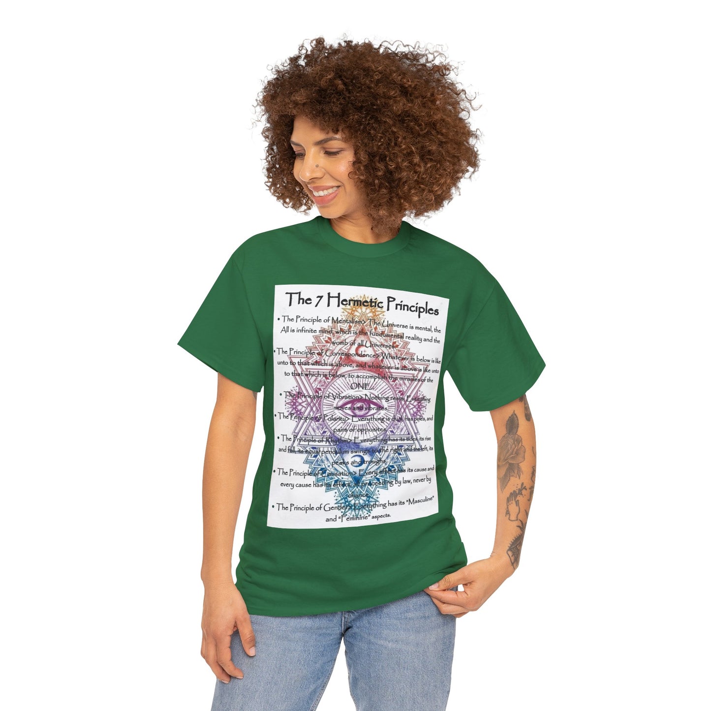 The 7 Hermetic Principles / Unisex Heavy Cotton Tee