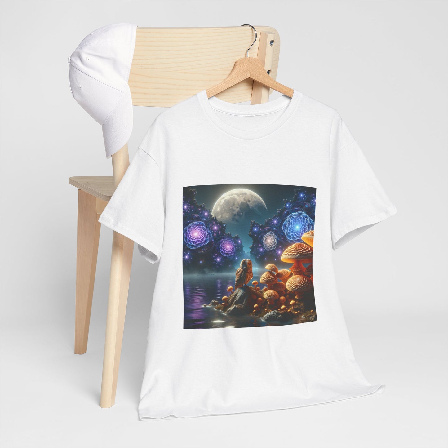 Moonlit Mushrooms / Unisex Heavy Cotton Tee