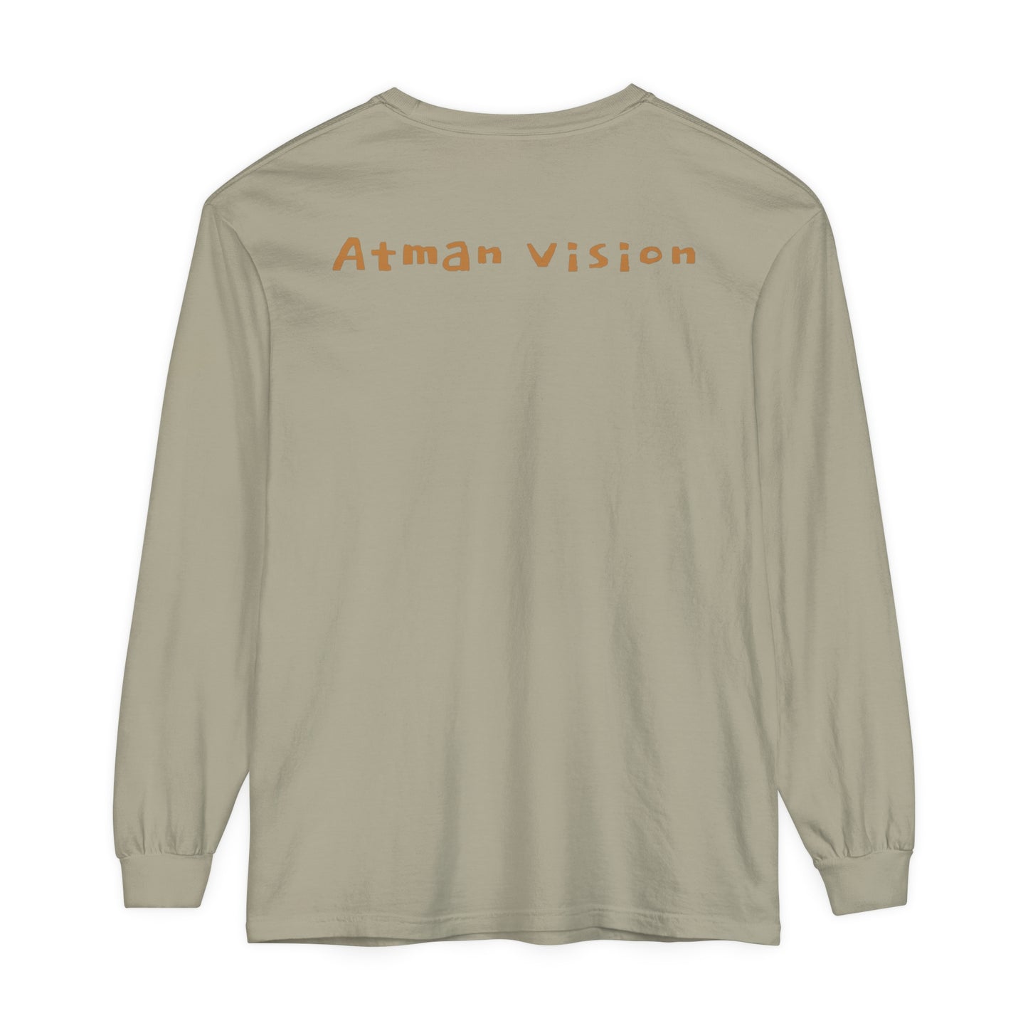 Atman Vision flower of Life elephant Unisex Garment-dyed Long Sleeve T-Shirt