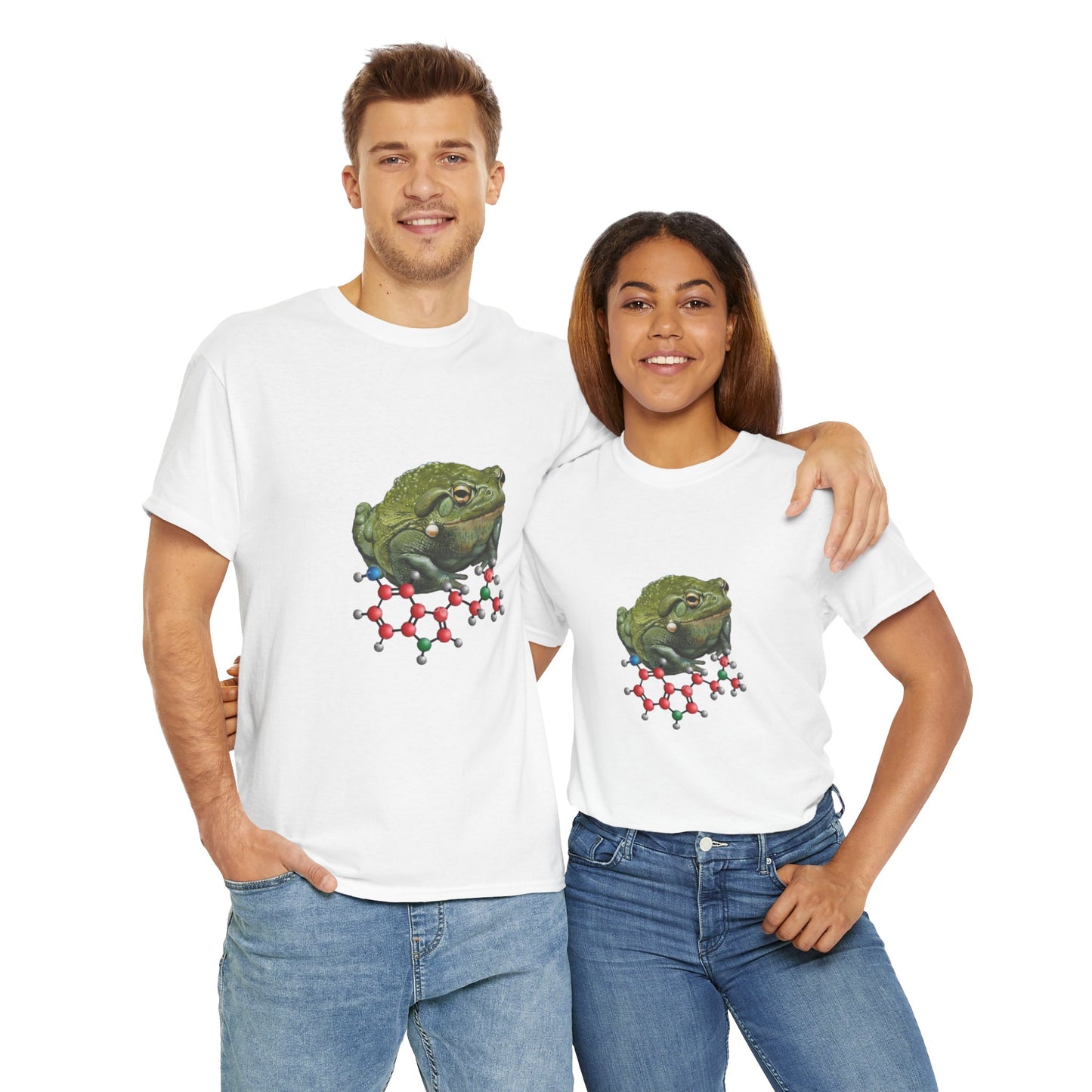 Bufo Toad molecule Unisex Heavy Cotton Tee