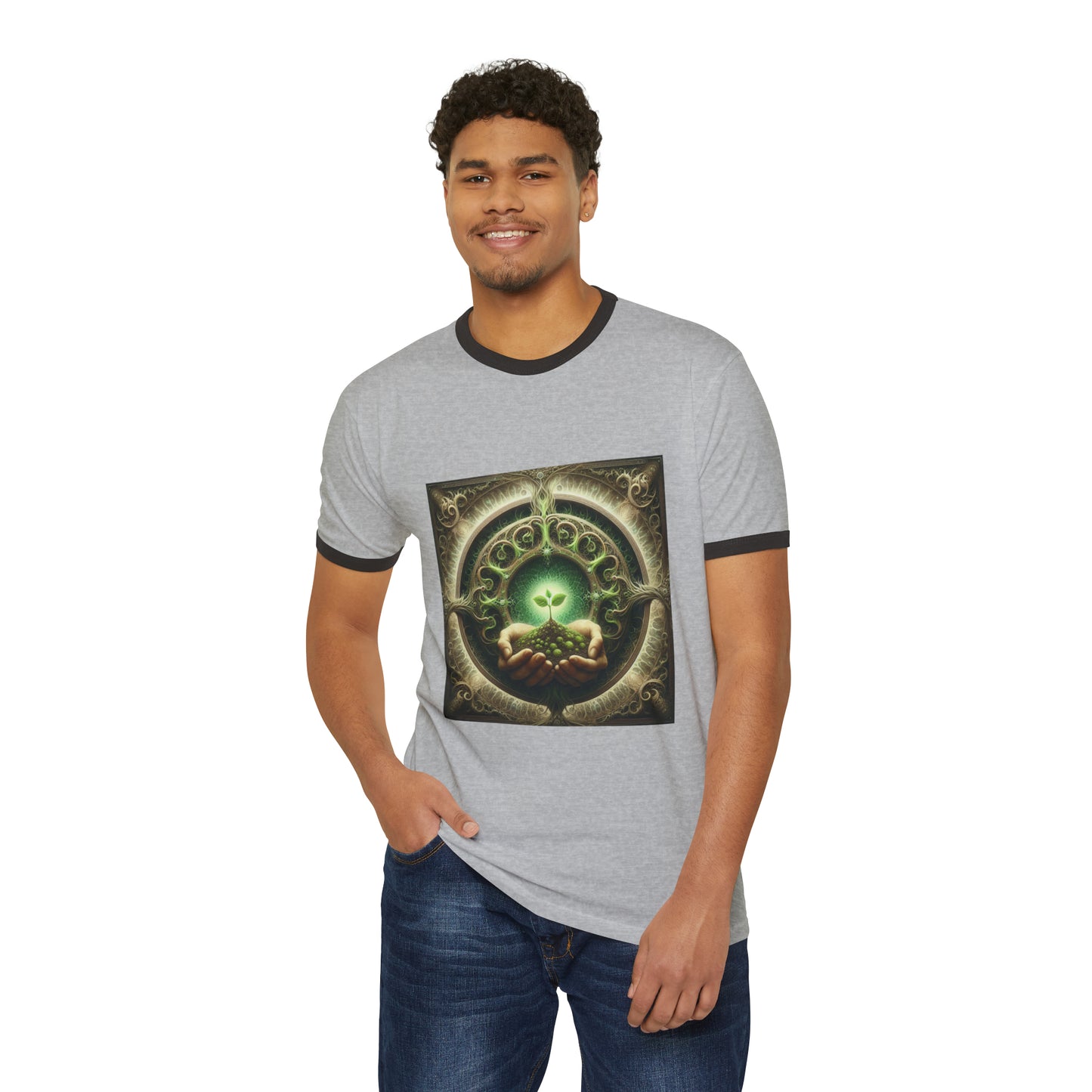 Unisex Cotton Ringer T-Shirt potent seed 1