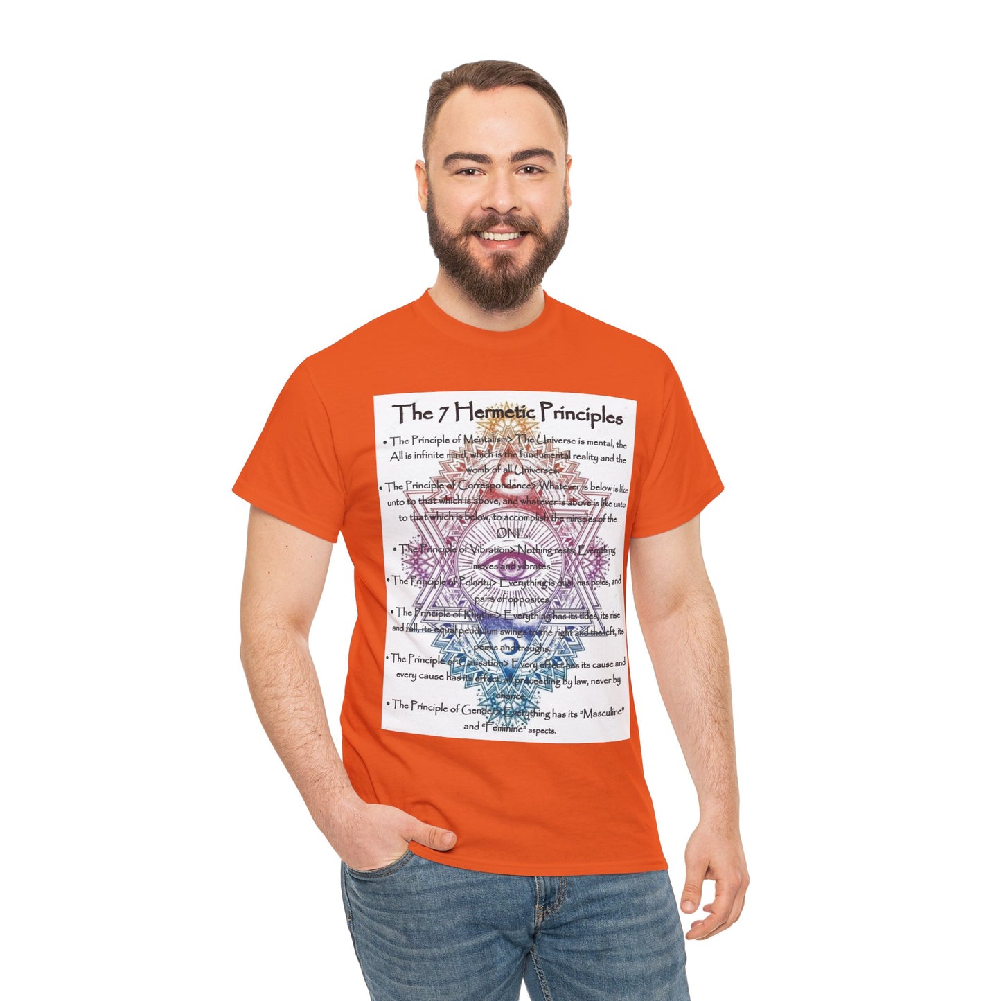 The 7 Hermetic Principles / Unisex Heavy Cotton Tee