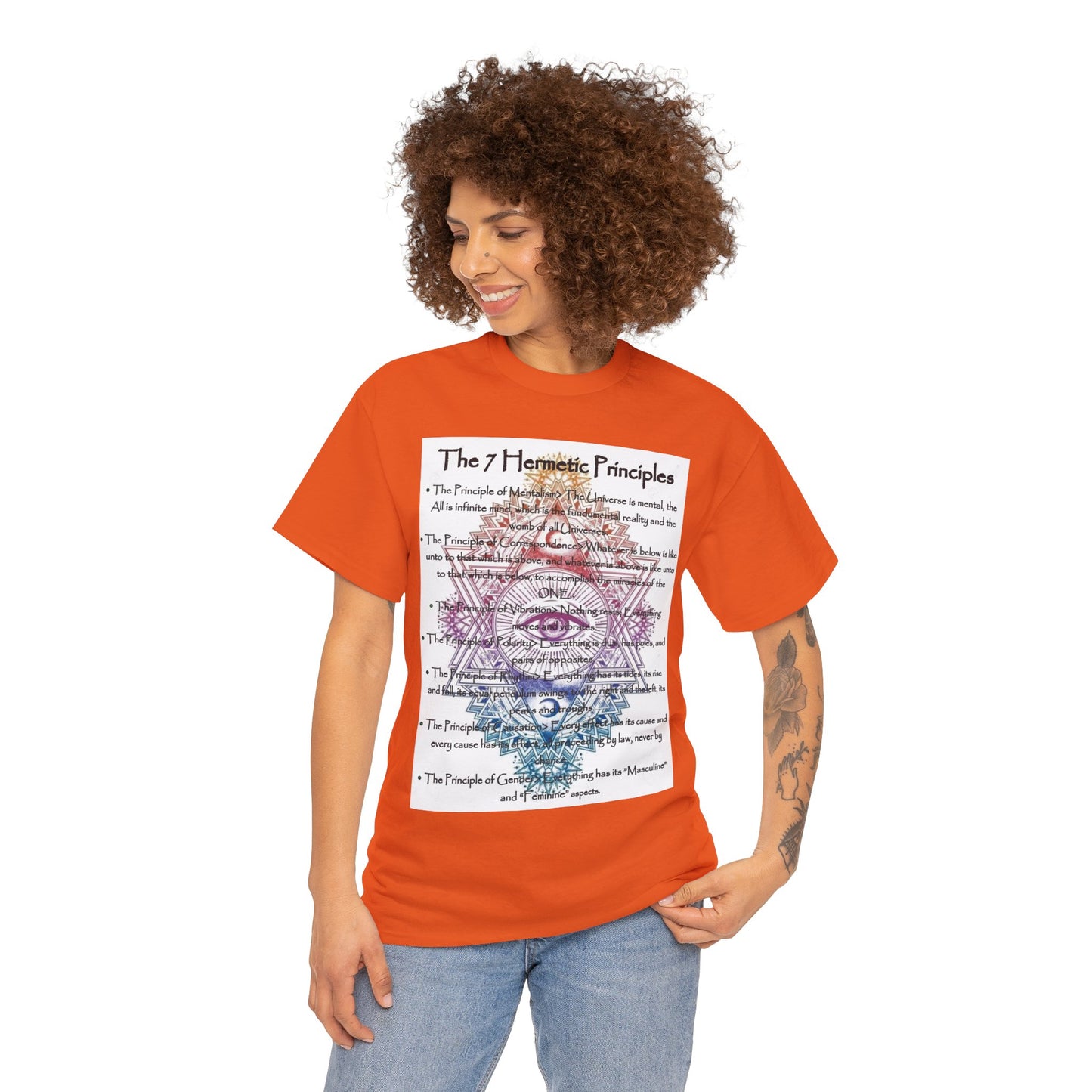 The 7 Hermetic Principles / Unisex Heavy Cotton Tee