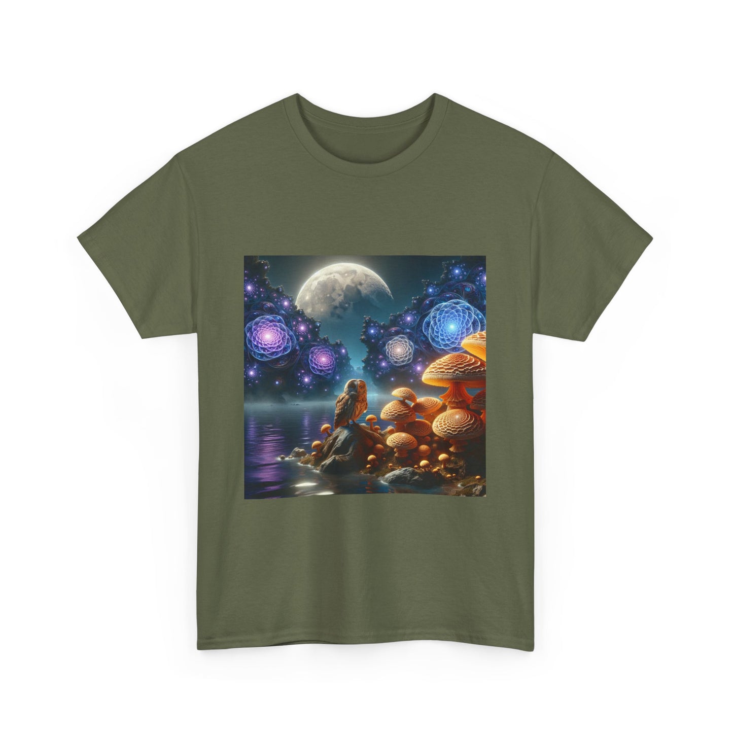 Moonlit Mushrooms / Unisex Heavy Cotton Tee