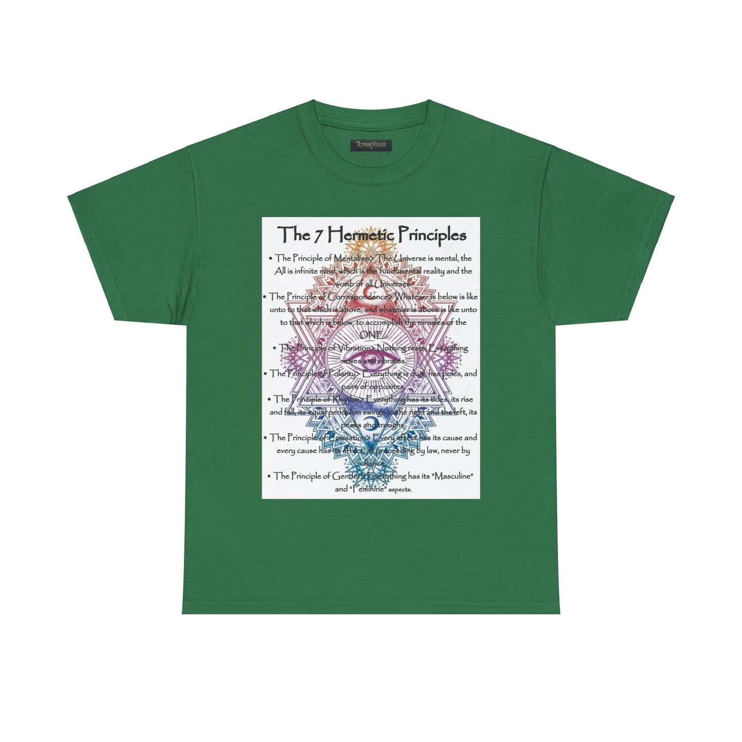 The 7 Hermetic Principles / Unisex Heavy Cotton Tee