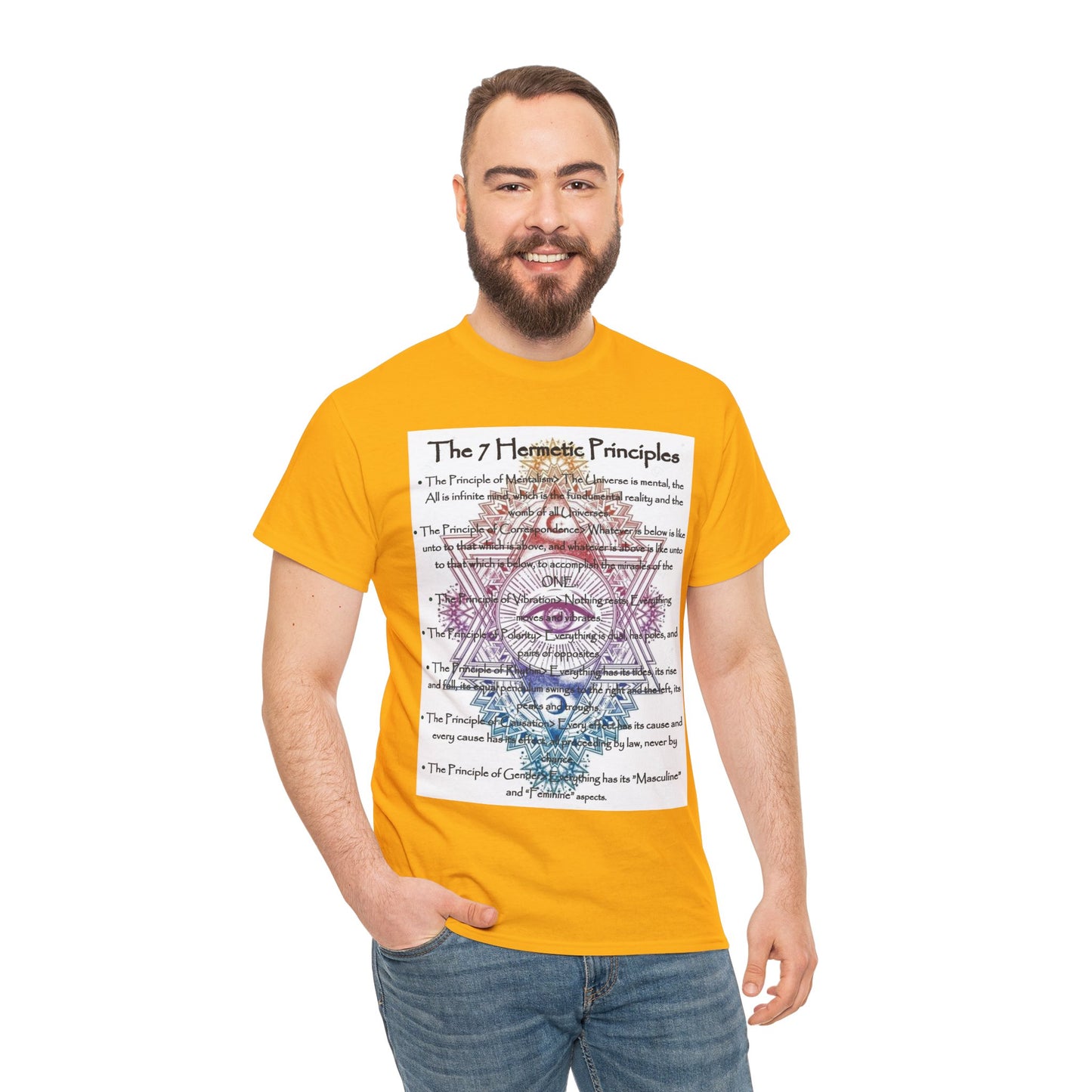 The 7 Hermetic Principles / Unisex Heavy Cotton Tee