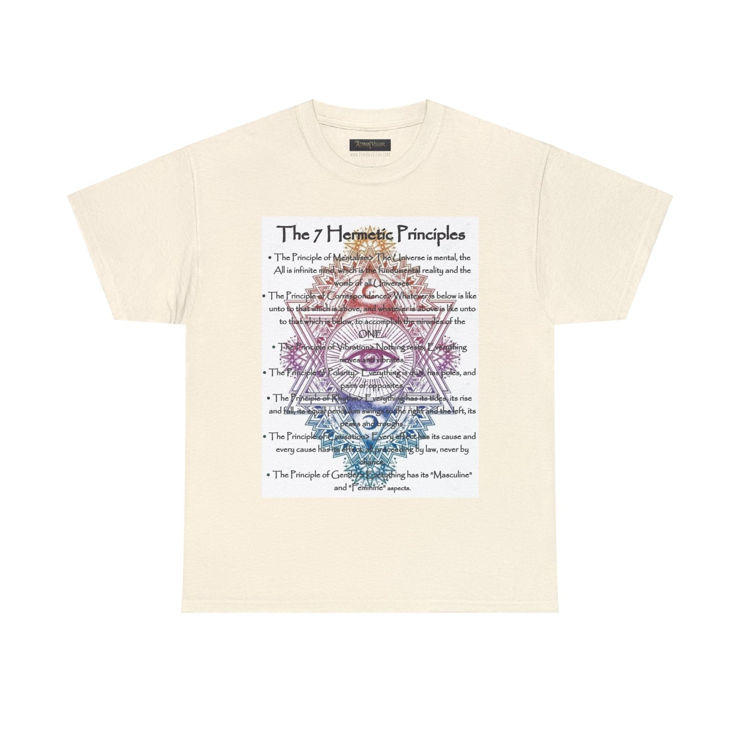 The 7 Hermetic Principles / Unisex Heavy Cotton Tee