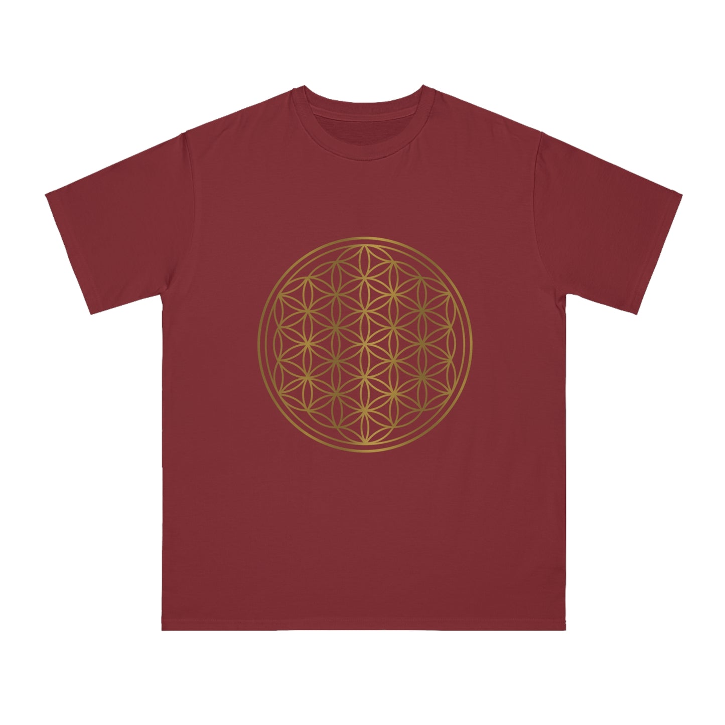 Gold flower of Life Organic Unisex Classic T-Shirt