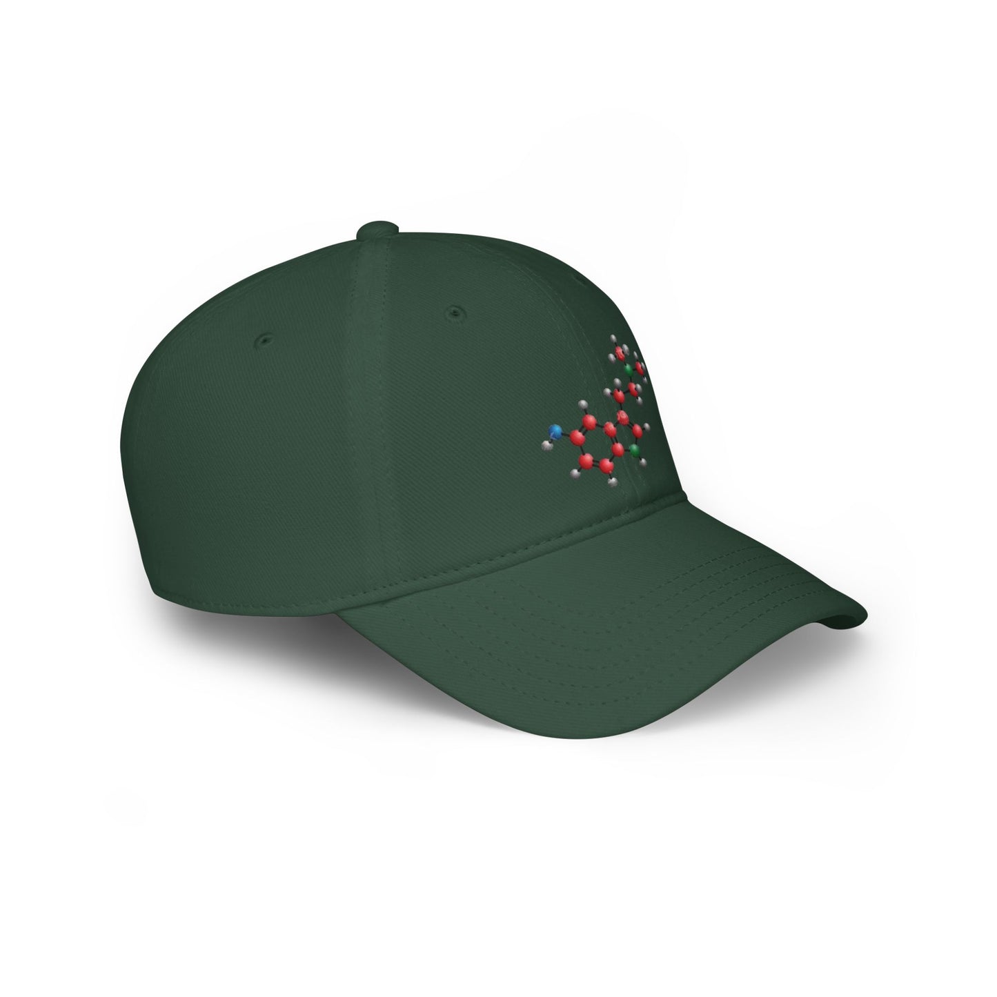 Bufotenin Molecule Low Profile Baseball Cap