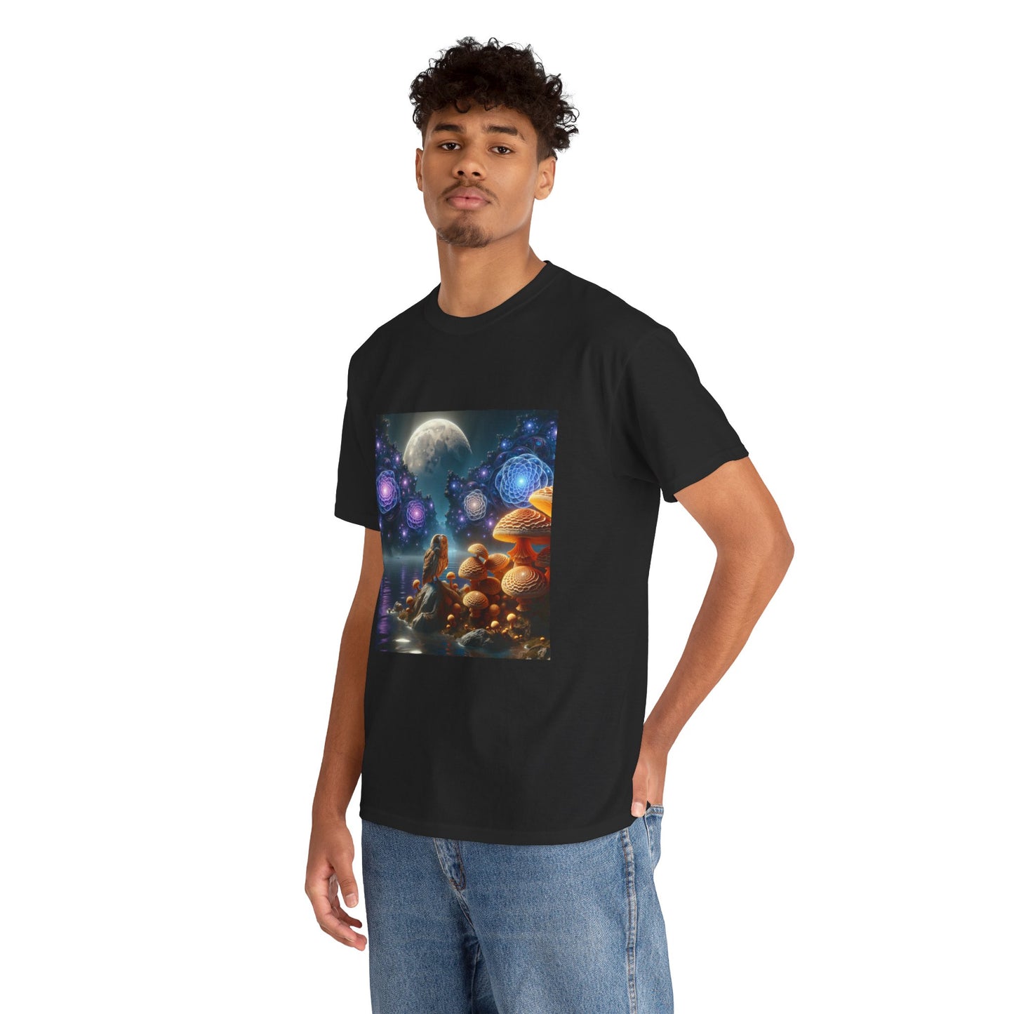 Moonlit Mushrooms / Unisex Heavy Cotton Tee