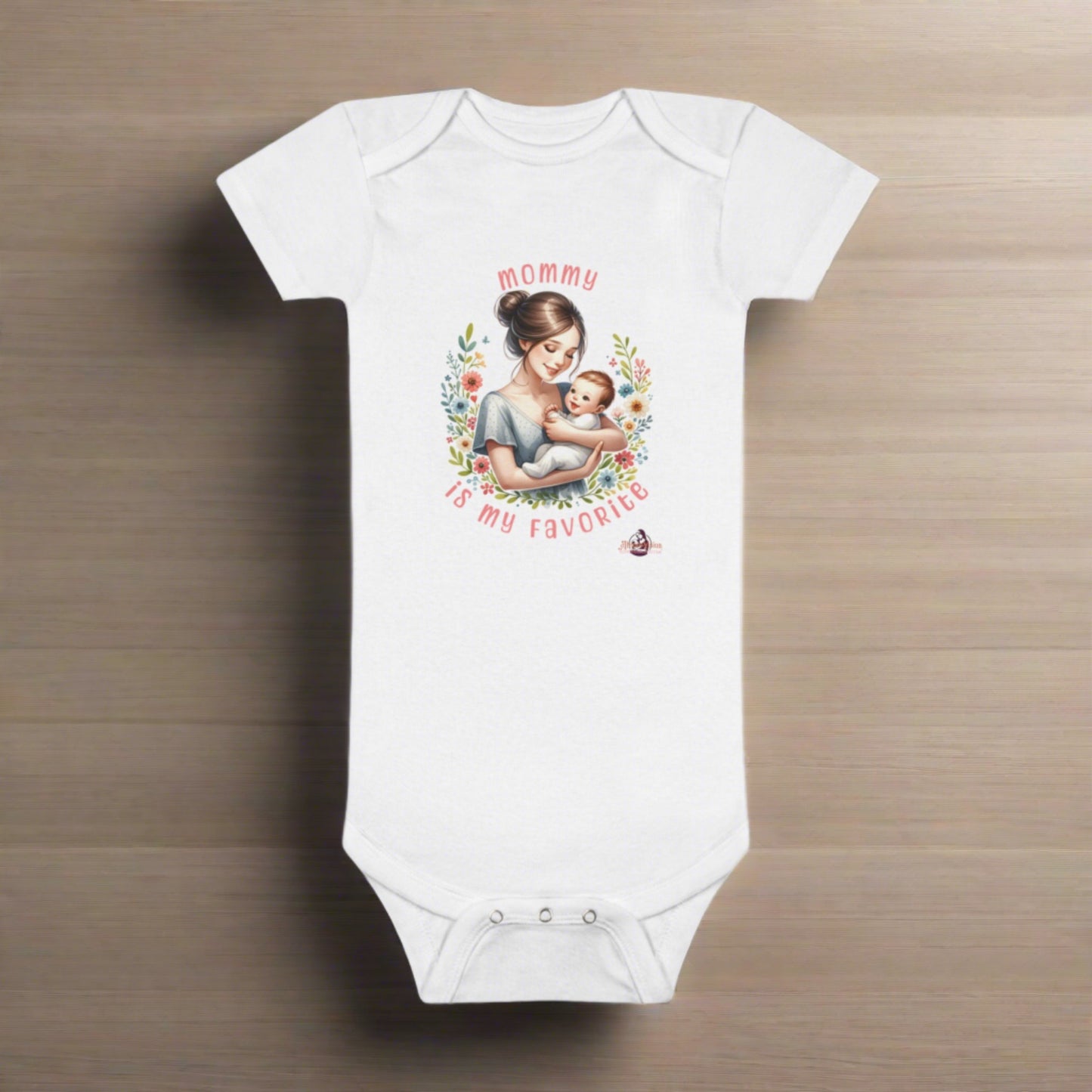 Mommy is my favorite - Onesie® Organic Baby Bodysuit