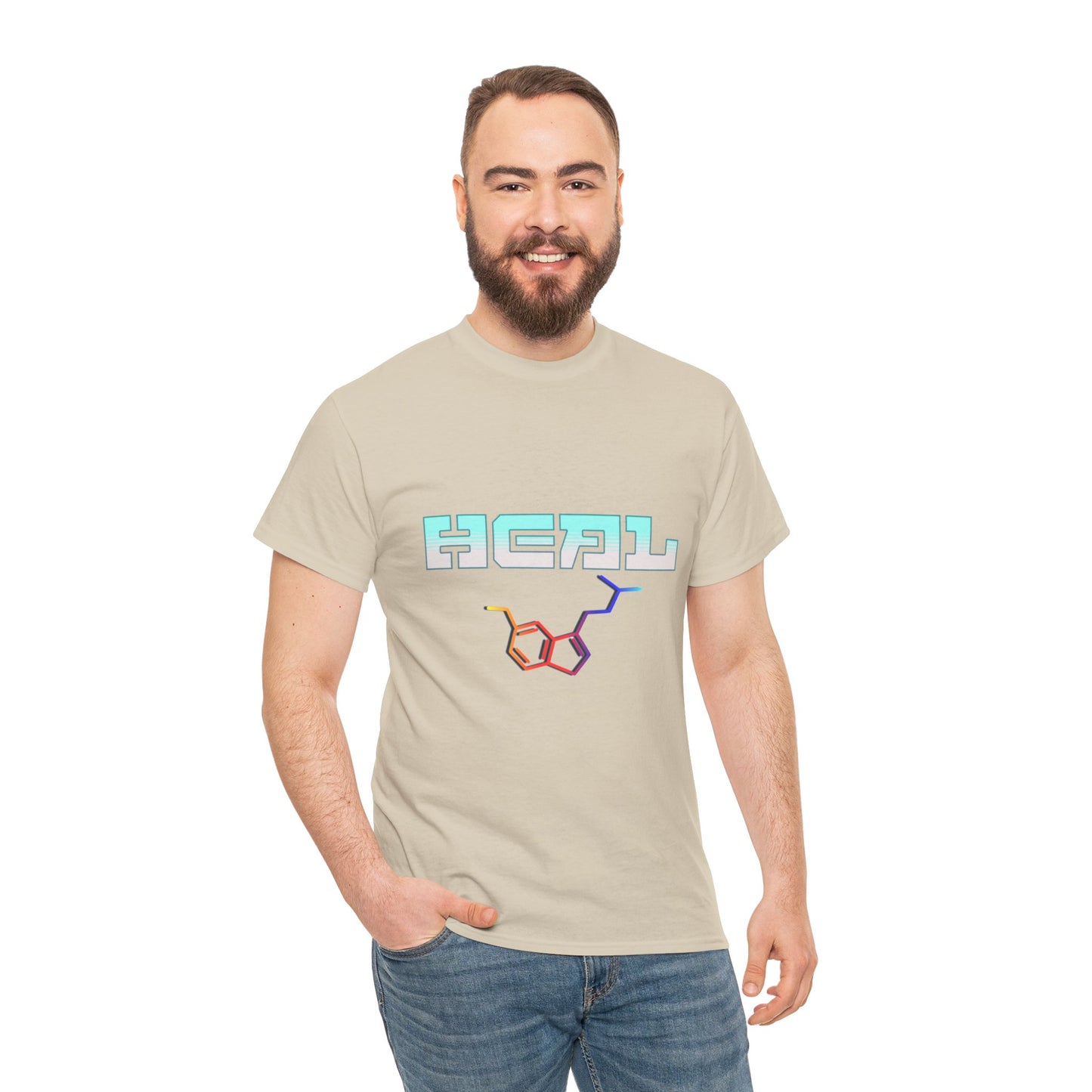 heal 5 meo toad - Unisex Heavy Cotton Tee