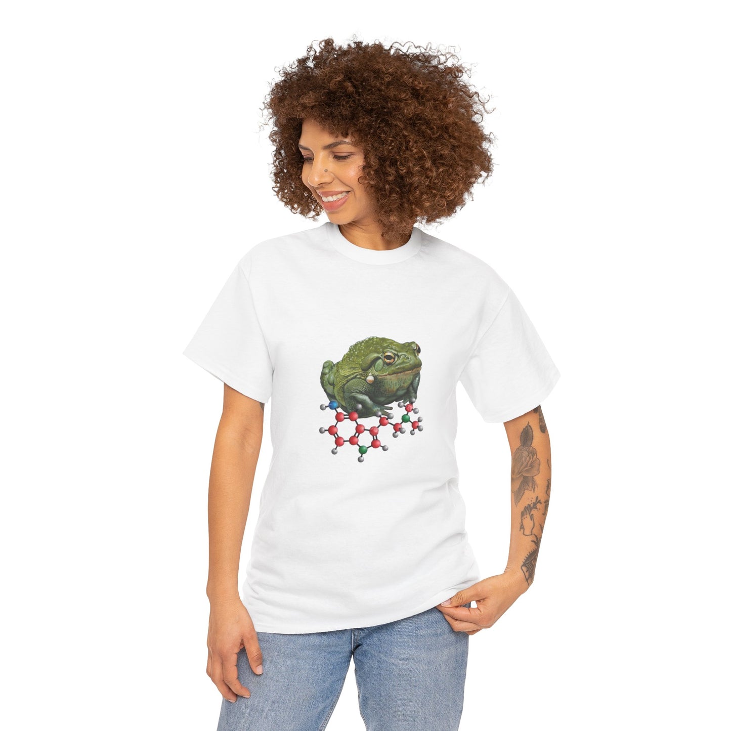 Bufo Toad molecule Unisex Heavy Cotton Tee