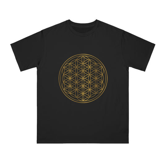 Gold flower of Life Organic Unisex Classic T-Shirt