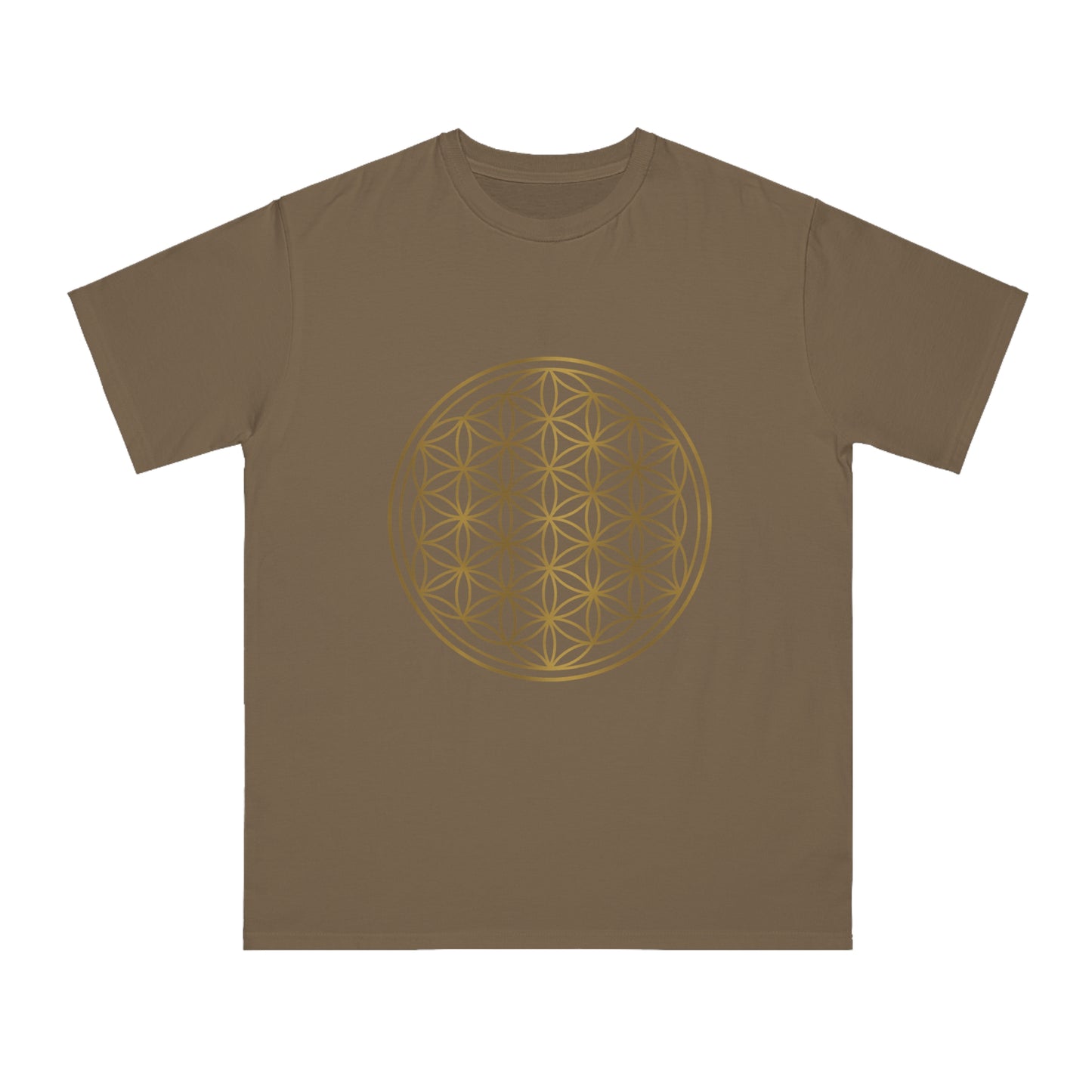 Gold flower of Life Organic Unisex Classic T-Shirt