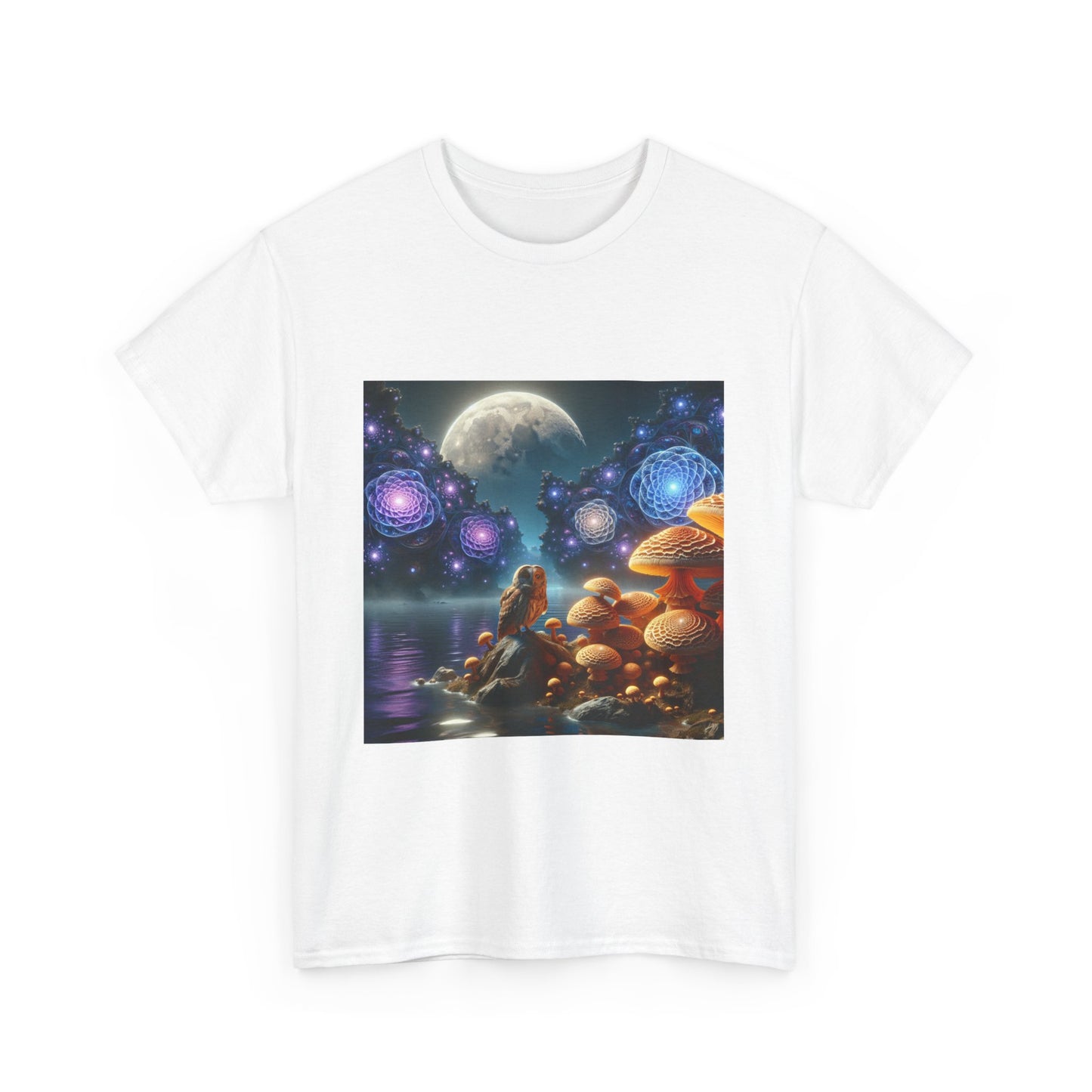 Moonlit Mushrooms / Unisex Heavy Cotton Tee