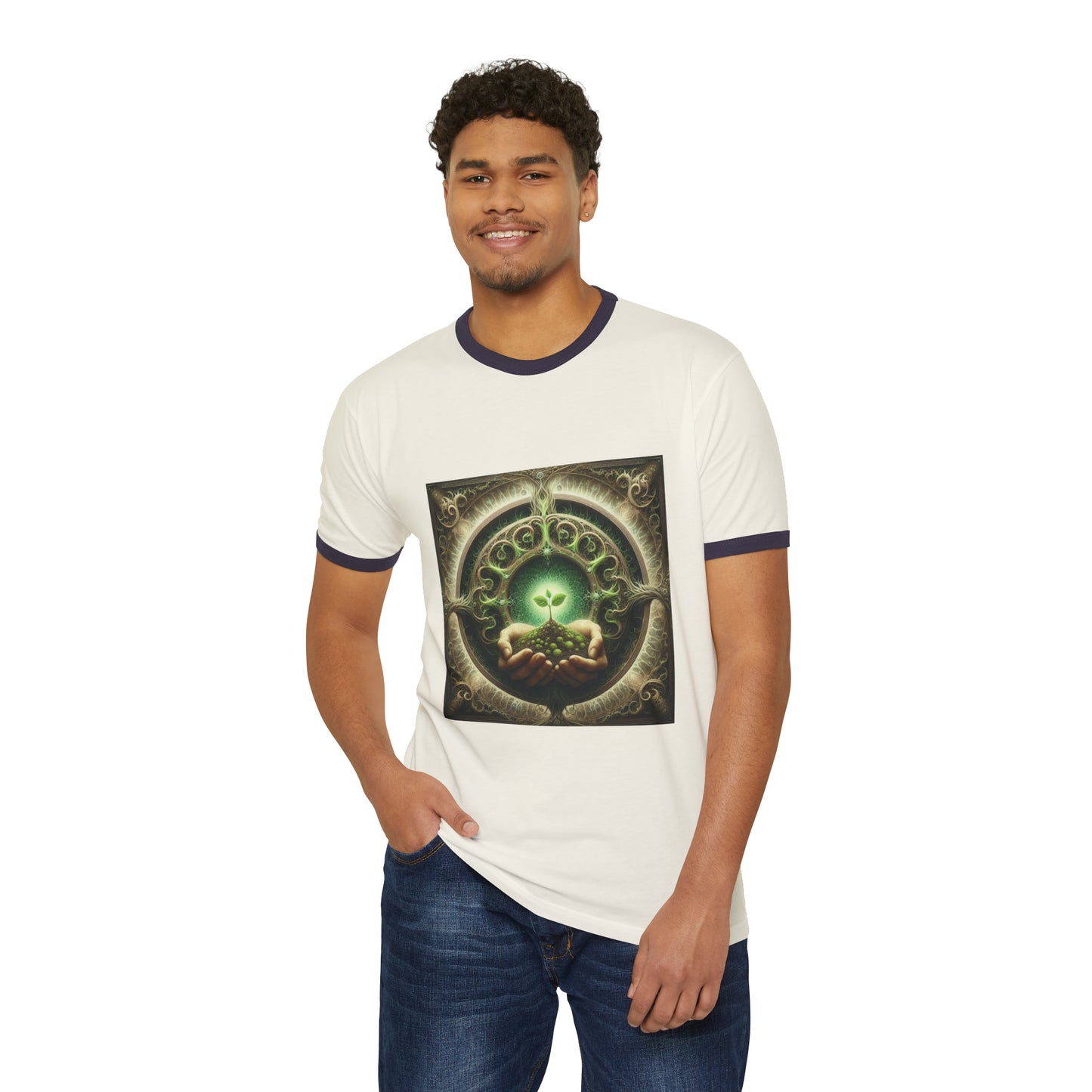 Unisex Cotton Ringer T-Shirt potent seed 1