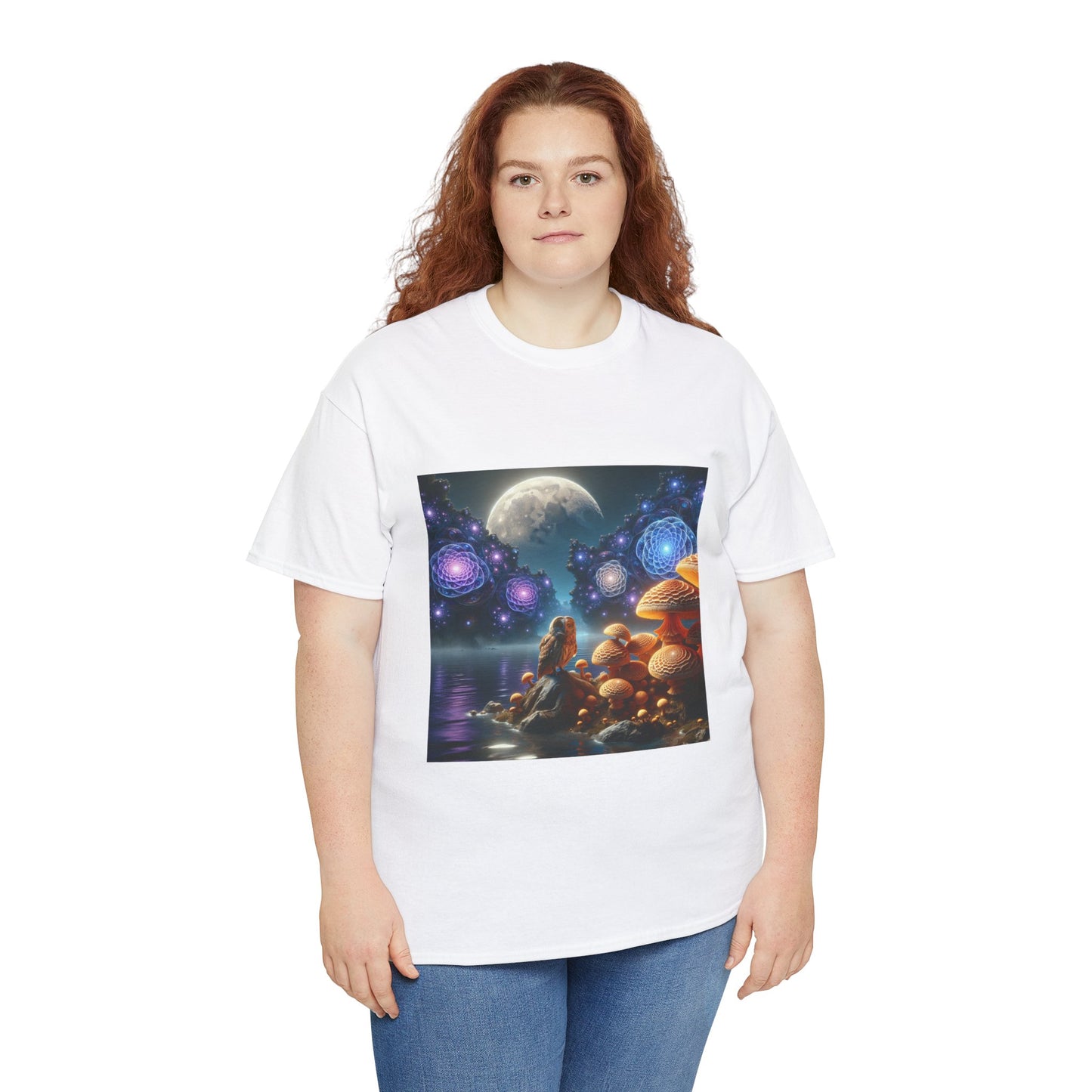 Moonlit Mushrooms / Unisex Heavy Cotton Tee