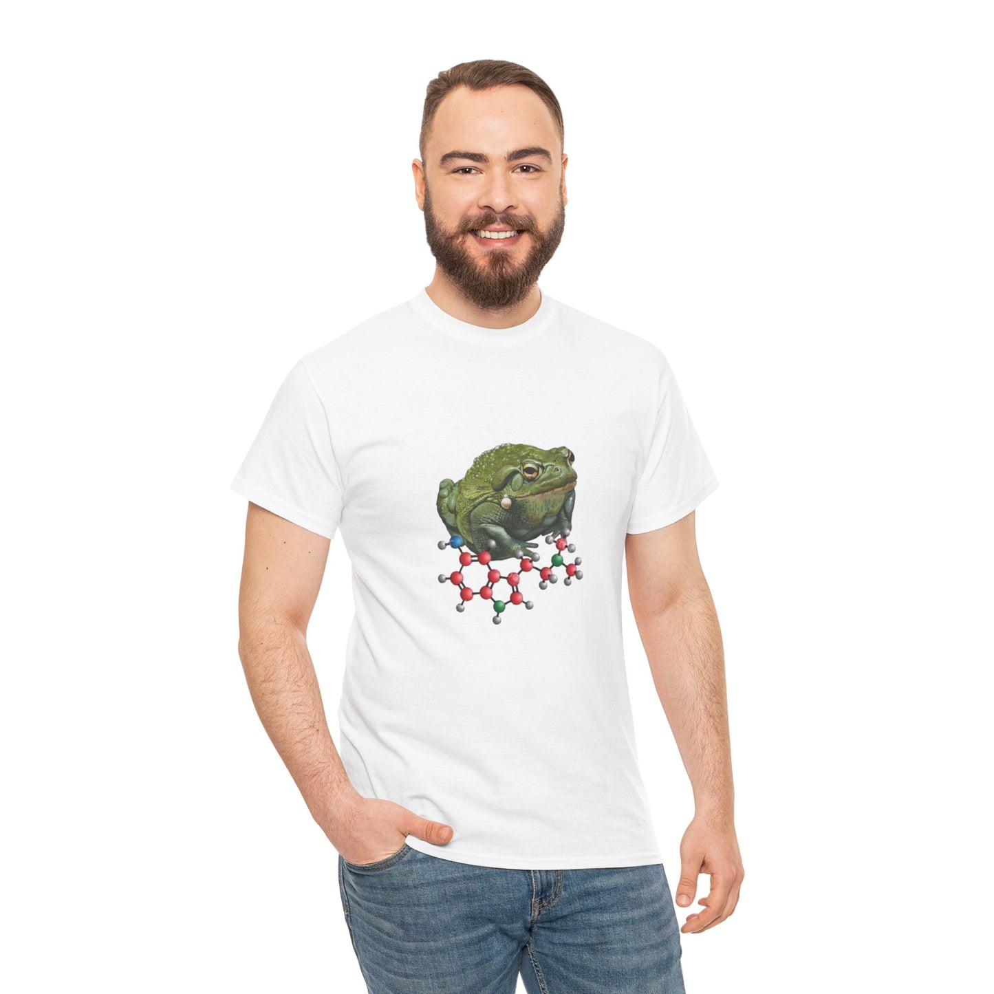 Bufo Toad molecule Unisex Heavy Cotton Tee