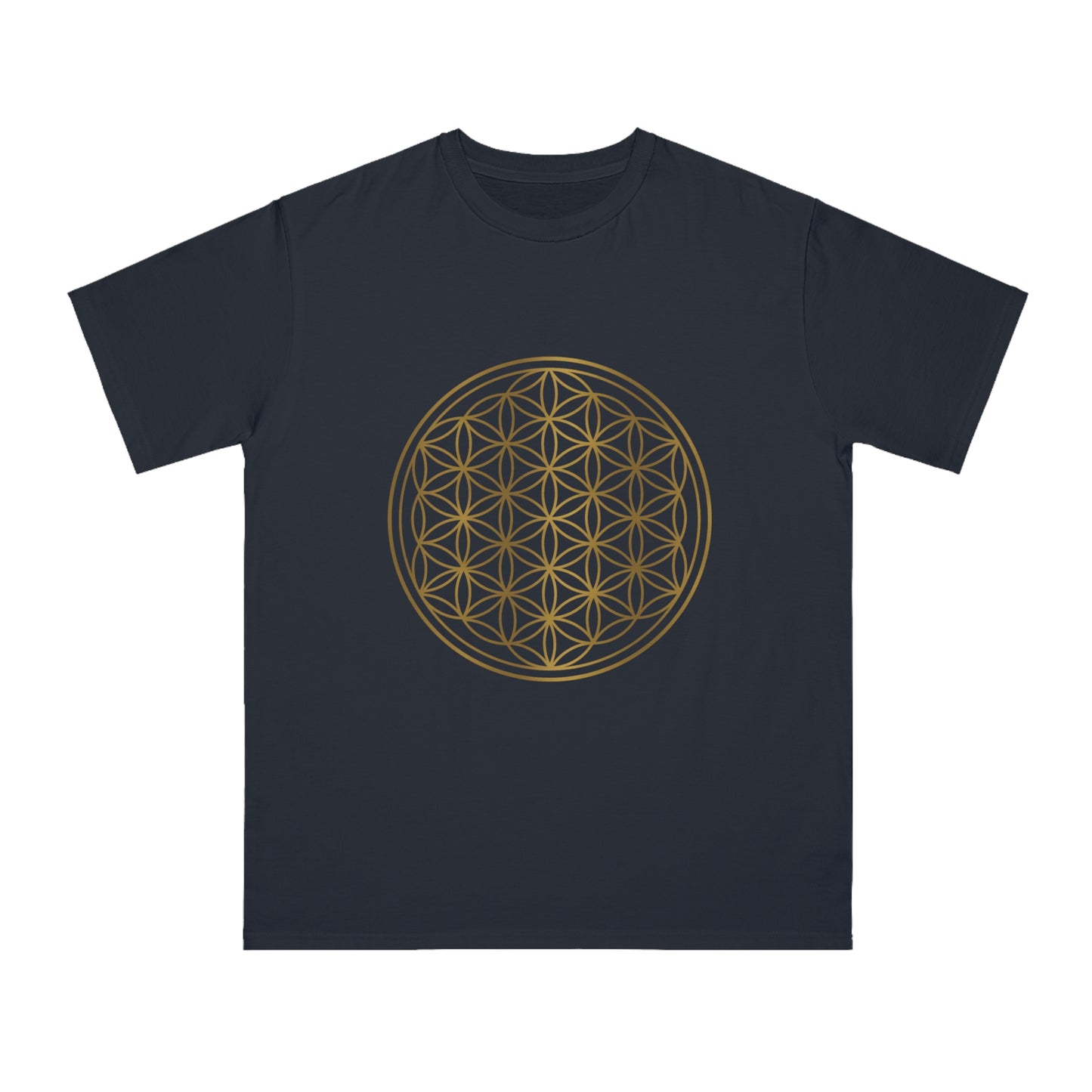 Gold flower of Life Organic Unisex Classic T-Shirt