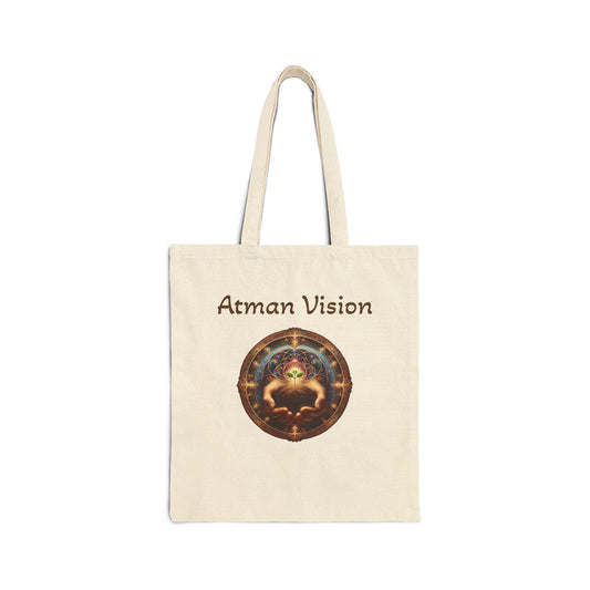 Atman Vision hands sprouted Cotton Canvas Tote Bag