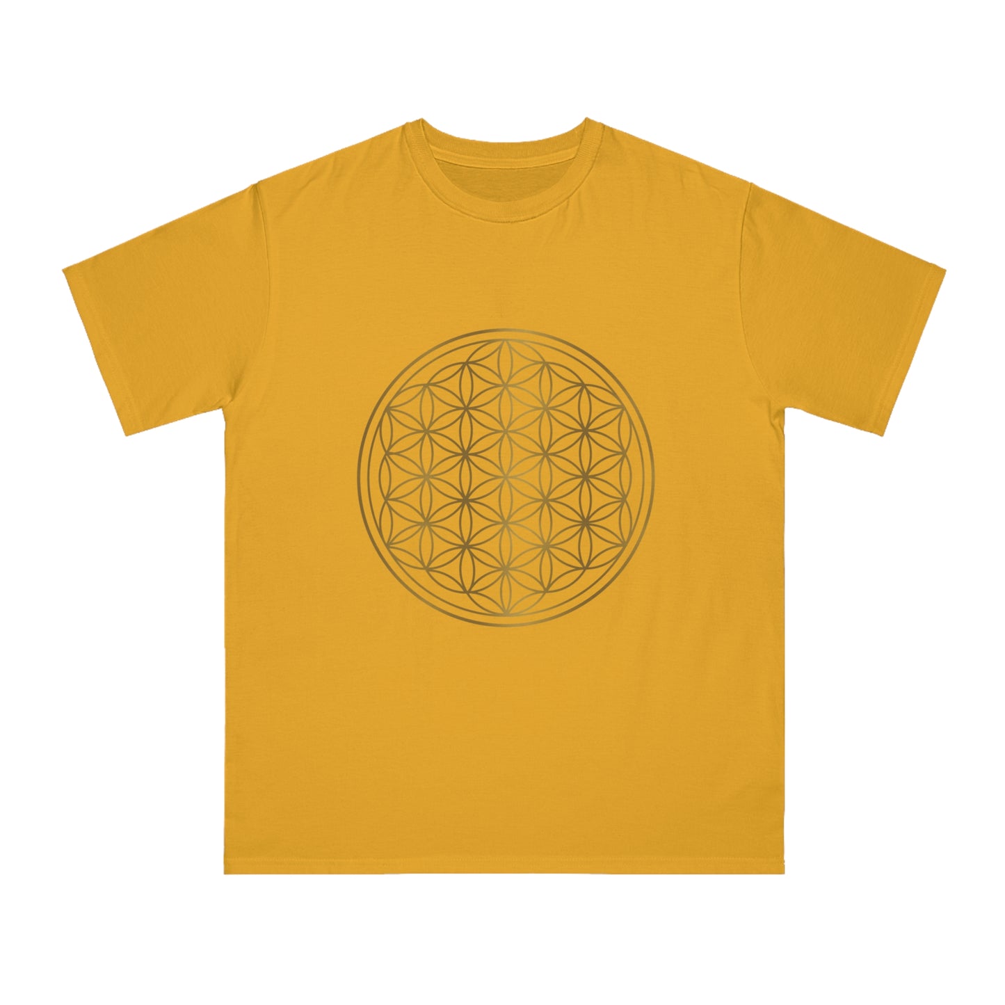 Gold flower of Life Organic Unisex Classic T-Shirt