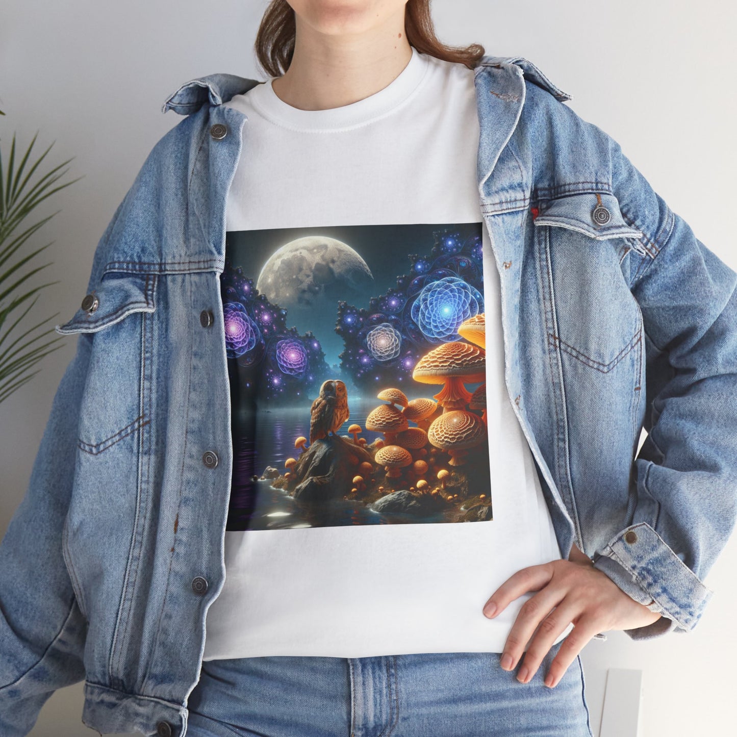 Moonlit Mushrooms / Unisex Heavy Cotton Tee