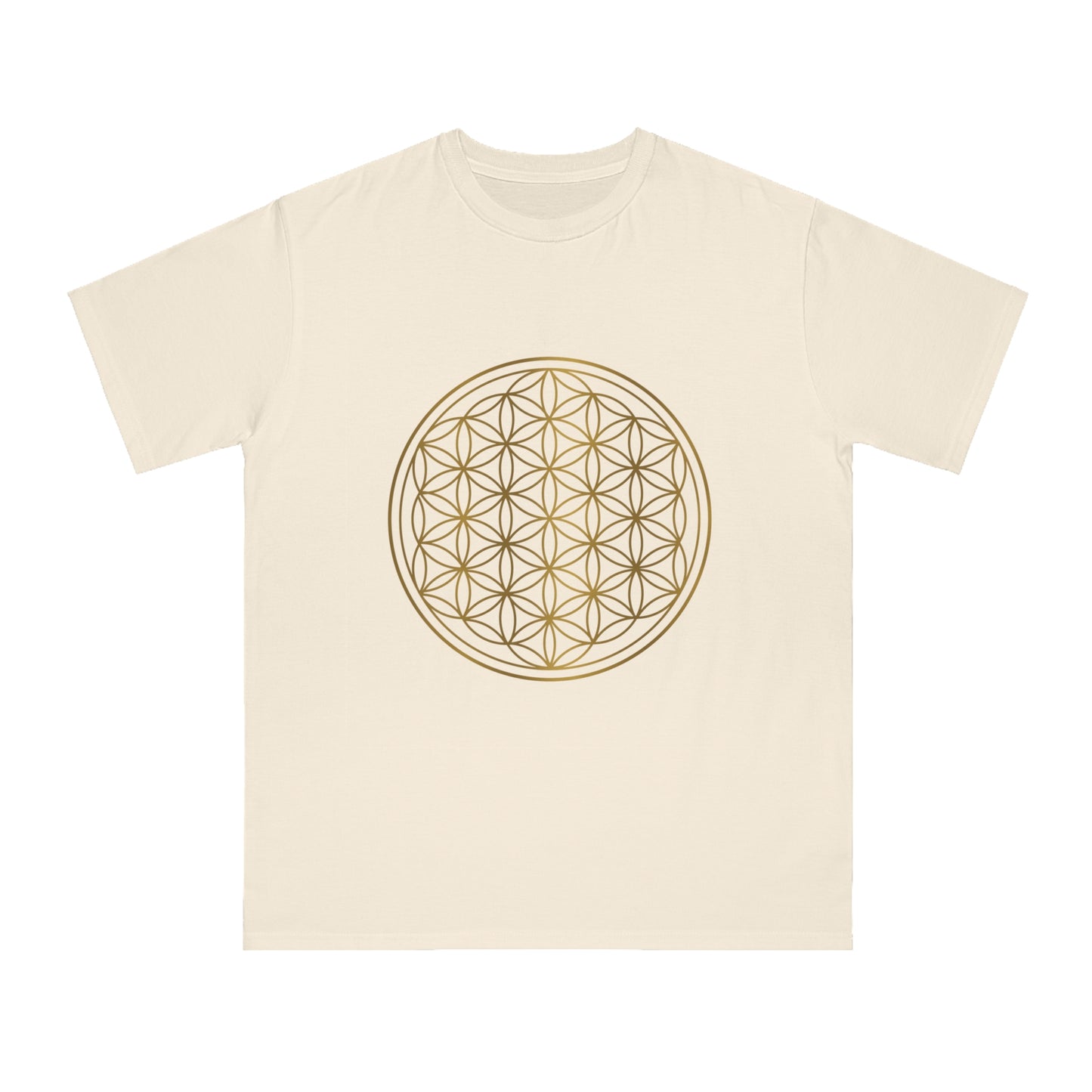 Gold flower of Life Organic Unisex Classic T-Shirt