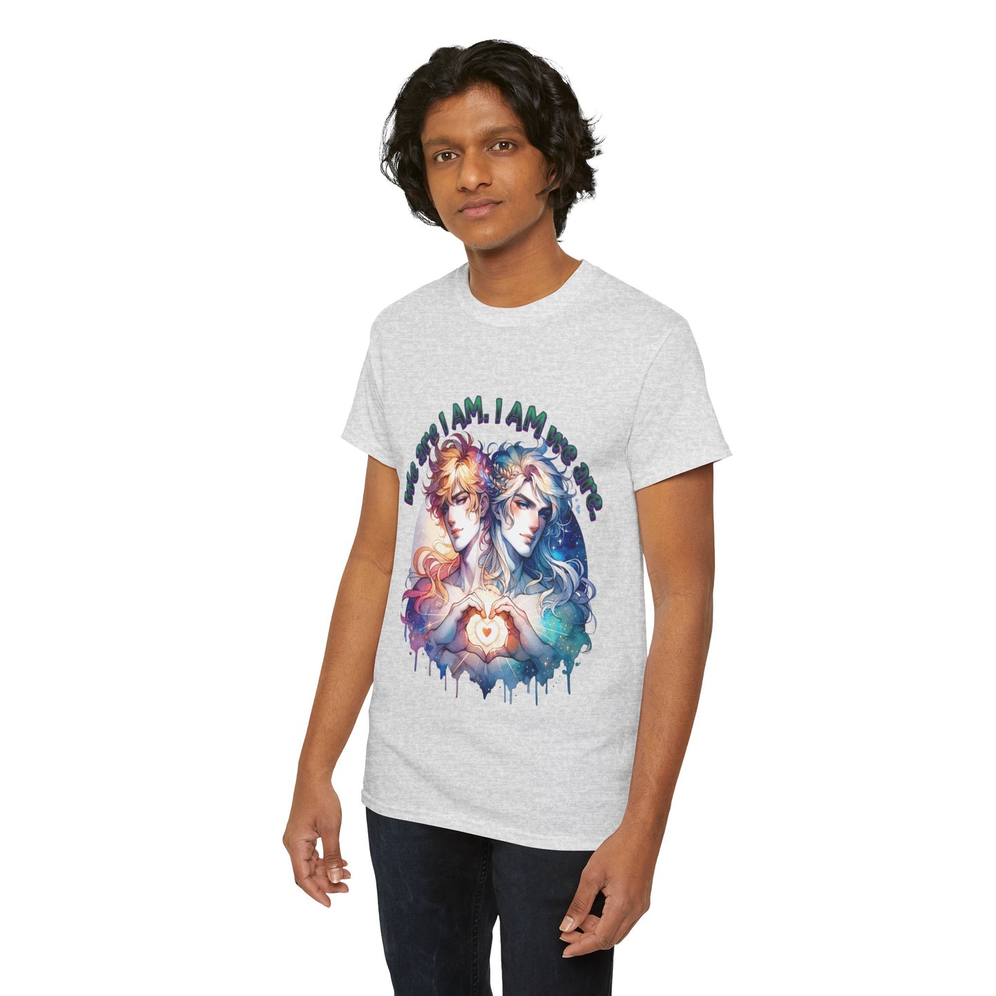 I Am we are - Twins - Unisex Heavy Cotton Tee