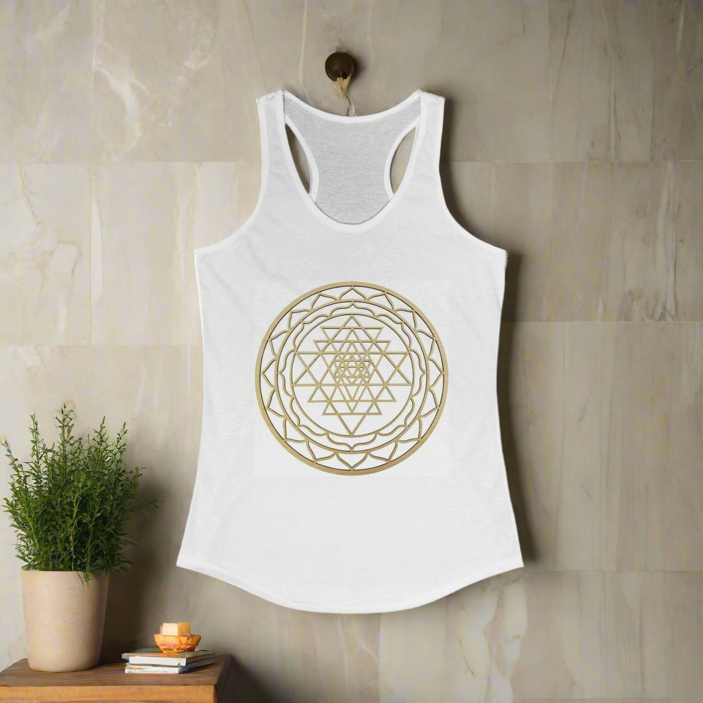 Golden Shri Yantra / Women's Ideal Racerback Tank