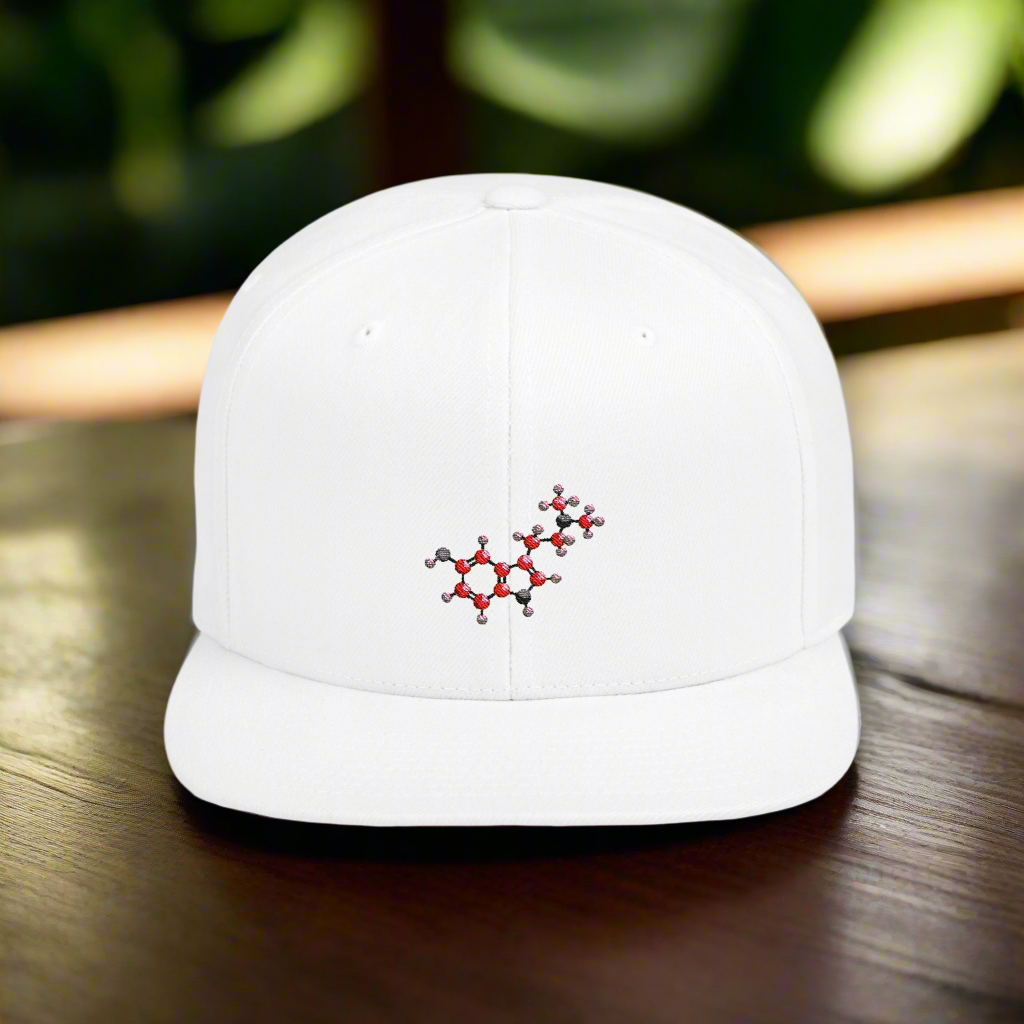 5-meo molecule Flat Bill Snapback